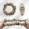 100% Mulberry Silk Hair Scrunchies,Best For Women And Girls'Hair,Elastic Hair Bands