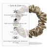 100% Mulberry Silk Hair Scrunchies,Best For Women And Girls'Hair,Elastic Hair Bands